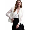 image:imageFlygo Womens Sleeveless Fluffy Faux Fur Open Front Winter Vest  Soft Fluffy Faux Fur Fabric Sleeveless Cut Open Front Design Round Neckline Light Warm Outerwear Daily Party MatchingWhite