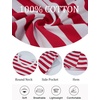 image:imageFlygo Womens Summer T Shirt Dress Cotton Striped Mini Shift Dress  Loose Fit Crewneck Short Sleeve Plain Solid Color Above Knee Length Two Side Pockets Short Vacation Beach Tunic SundressRedwhite