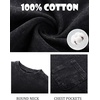 image:imageFlygo Boys Oversized Tshirt Acid Wash Vintage Cotton Crewneck 514Y  Acid Wash Cotton Tops Classic Crewneck Front Chest Pocket Vintage Texture Loose Short Sleeve Unisex Kids Casual TeesBlack