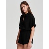 image:imageFlygo Women Casual 2 Piece Outfits Cotton Pajama Set Lounge Sets SleepwearBlack