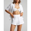 image:imageFlygo Women Casual 2 Piece Outfits Cotton Pajama Set Lounge Sets SleepwearWhite