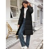 image:imageFlygo Womens Long Hooded Puffer Coat Thickened Winter Down Parka JacketBlack