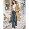 image:imageFlygo Womens Long Hooded Puffer Coat Thickened Winter Down Parka JacketCamel