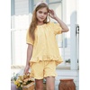 image:imageFlygo Girls Cotton Gingham Sets Cute Summer Outfits Shorts Set 514 YearsYellow