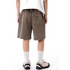 image:imageFlygo Boys Shorts Cotton Acid Washed Jogger Shorts with Pockets  Soft Breathable Cotton Elastic Waist Drawstring Loose Comfy Fit for Active Kids Daily Running Playing Summer CampCoffee