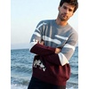 image:imageFlygo Mens Cow Sweater Oversized Sweaters Casual Knit Pullover Jumper  Chunky Soft Stretchy Knitted Cartoon Printed Long Sleeve Crewneck Relaxed Fit Fall Winter Sweaters Unisex VintageBurgundy