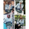 image:imageFlygo Mens Cow Sweater Oversized Sweaters Casual Knit Pullover Jumper  Chunky Soft Stretchy Knitted Cartoon Printed Long Sleeve Crewneck Relaxed Fit Fall Winter Sweaters Unisex VintageBlue Grey