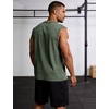 image:imageFlygo Mens Vintage Acid Washed Crew Neck Sleeveless Tank Top  Soft Breathable Cotton Fabric Raw Edge Sleeveless Cut Relaxed Loose Fit Casual Workout Tank Top for Summer Daily WearBlackgreycoffeearmygreen