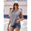 image:imageFlygo Mens Vintage Acid Washed Crew Neck Sleeveless Tank Top  Soft Breathable Cotton Fabric Raw Edge Sleeveless Cut Relaxed Loose Fit Casual Workout Tank Top for Summer Daily WearBlackgreycoffeearmygreen