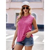image:imageFlygo Mens Vintage Acid Washed Crew Neck Sleeveless Tank Top  Soft Breathable Cotton Fabric Raw Edge Sleeveless Cut Relaxed Loose Fit Casual Workout Tank Top for Summer Daily WearBlackgreycoffeearmygreenrosered