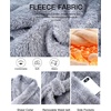 image:imageFlygo Mens Plush Robe Shawl Collar Fleece Absorbent Spa Bathrobe  Men Sherpa Lined Fuzzy Robe Soft Long Sleeve Flannel Shaggy Bathrobe Fluffy Lightweight Shower House Robe with Belt 2 PocketsGrey