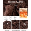 image:imageFlygo Mens Plush Robe Shawl Collar Fleece Absorbent Spa Bathrobe  Men Sherpa Lined Fuzzy Robe Soft Long Sleeve Flannel Shaggy Bathrobe Fluffy Lightweight Shower House Robe with Belt 2 PocketsBrown