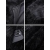 image:imageFlygo Womens Faux Fur Coat Winter Warm Cropped Fluffy Shaggy Jacket  Smooth Lining Open Front Long Sleeve Snap Button 2 Pockets 2026 Luxury Fuzzy Outerwear Cardigan Going Out Wedding PartyBlack