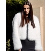 image:imageFlygo Womens Faux Fur Coat Winter Warm Cropped Fluffy Shaggy Jacket  Smooth Lining Open Front Long Sleeve Snap Button 2 Pockets 2026 Luxury Fuzzy Outerwear Cardigan Going Out Wedding PartyWhite