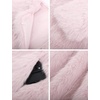 image:imageFlygo Womens Faux Fur Coat Winter Warm Cropped Fluffy Shaggy Jacket  Smooth Lining Open Front Long Sleeve Snap Button 2 Pockets 2026 Luxury Fuzzy Outerwear Cardigan Going Out Wedding PartyPink