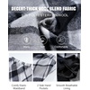 image:imageFlygo Womens Long Plaid Skirt Wool Tartan ALine Pleated Skirts  High Elastic Waist Flared Pleated Midi for Fall Winter Pockets Flowy Vintage Warm Casual WorkBlack White
