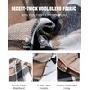 image:imageFlygo Womens Long Plaid Skirt Wool Tartan ALine Pleated Skirts  High Elastic Waist Flared Pleated Midi for Fall Winter Pockets Flowy Vintage Warm Casual WorkClassic Brown
