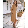 image:imageFlygo Womens Long Trench Coat Windproof Oversized Casual Fall Jackets  Single Breasted Plaid Lining Lapel Button Down Long Sleeve Pockets Classic Spring Overcoat OuterwearCamel