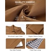 image:imageFlygo Womens Long Trench Coat Windproof Oversized Casual Fall Jackets  Single Breasted Plaid Lining Lapel Button Down Long Sleeve Pockets Classic Spring Overcoat OuterwearCamel