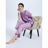 image:imageFlygo Womens Plaid 2 Piece Pajamas Sets Cotton Ruffle Lounge Sleepwear Pjs  Button Down Short Puff Sleeve Babydoll Shirt Wide Leg Elastic Waist Drawstring Pants with Pockets Y2K Gingham Matching SetsPurple