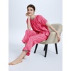 image:imageFlygo Womens Plaid 2 Piece Pajamas Sets Cotton Ruffle Lounge Sleepwear Pjs  Button Down Short Puff Sleeve Babydoll Shirt Wide Leg Elastic Waist Drawstring Pants with Pockets Y2K Gingham Matching SetsWine