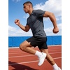 image:imageFlygo Mens Workout Shirts Athletic Running Gym Short Sleeve TShirts Top  Quick Dry Sun Protection Cooling Active Tee Top Stretchy Breathable Moisturewicking Fitness Hiking Climbing CyclingDarkgrey
