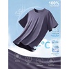 image:imageFlygo Mens Workout Shirts Athletic Running Gym Short Sleeve TShirts Top  Quick Dry Sun Protection Cooling Active Tee Top Stretchy Breathable Moisturewicking Fitness Hiking Climbing CyclingPurple