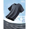 image:imageFlygo Mens Workout Shirts Athletic Running Gym Short Sleeve TShirts Top  Quick Dry Sun Protection Cooling Active Tee Top Stretchy Breathable Moisturewicking Fitness Hiking Climbing CyclingGreygreenblackdarkgrey