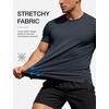 image:imageFlygo Mens Workout Shirts Athletic Running Gym Short Sleeve TShirts Top  Quick Dry Sun Protection Cooling Active Tee Top Stretchy Breathable Moisturewicking Fitness Hiking Climbing CyclingGreygreenblackdarkgrey