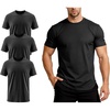 image:imageFlygo Mens Workout Shirts Athletic Running Gym Short Sleeve TShirts Top  Quick Dry Sun Protection Cooling Active Tee Top Stretchy Breathable Moisturewicking Fitness Hiking Climbing CyclingBlackblackblack