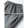 image:imageFlygo Mens Fleece Lined Pants Winter Active Track Joggers Sweatpants  Fully Warm Sherpa Lining Thermal Pants Men Drawstring Elastic Waist Pockets Running Athletic Workout Fleece JoggerBlackopen Bottom