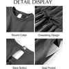 image:imageFlygo Womens One Piece Jumpsuit Long Sleeve Wide Leg Rompers with Pockets  Crewneck Sexy Back Cutout Drawstring High Waist Dressy Casual Outfits Comfy Loose Fit Fall Work Travel Airport ClothesDarkgrey