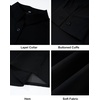image:imageFlygo Womens Sheer Long Sleeve Collared Button Down Loose Shirt  Lightweight Sheer Chiffon Fabric Classic Lapel Collar Front Button Closure Loose Casual Fit Ideal as Cover Up for DailyBlack