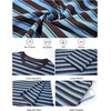 image:imageFlygo Womens Striped Midi Tshirt Dress Crewneck Long Sleeve Shift DressesBluecoffee