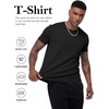 image:imageFlygo 15 Pack Mens Workout Shirts Dry Fit Underarm Mesh Cooling Gym Tops  Quick Dry Athletic Tees Moisture Wicking Crewneck Short Raglan Sleeve Breathable Mesh Plain T Shirts for Fitness RunningBlack