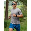 image:imageFlygo 15 Pack Mens Workout Shirts Dry Fit Underarm Mesh Cooling Gym Tops  Quick Dry Athletic Tees Moisture Wicking Crewneck Short Raglan Sleeve Breathable Mesh Plain T Shirts for Fitness Running5pcsgrey