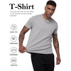 image:imageFlygo 15 Pack Mens Workout Shirts Dry Fit Underarm Mesh Cooling Gym Tops  Quick Dry Athletic Tees Moisture Wicking Crewneck Short Raglan Sleeve Breathable Mesh Plain T Shirts for Fitness RunningGrey