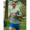 image:imageFlygo 15 Pack Mens Workout Shirts Dry Fit Underarm Mesh Cooling Gym Tops  Quick Dry Athletic Tees Moisture Wicking Crewneck Short Raglan Sleeve Breathable Mesh Plain T Shirts for Fitness RunningBlackwhitegreydarkgreybeangreen