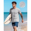 image:imageFlygo 15 Pack Mens Workout Shirts Dry Fit Underarm Mesh Cooling Gym Tops  Quick Dry Athletic Tees Moisture Wicking Crewneck Short Raglan Sleeve Breathable Mesh Plain T Shirts for Fitness Running5pcsgrey