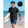 image:imageFlygo 15 Pack Mens Workout Shirts Dry Fit Underarm Mesh Cooling Gym Tops  Quick Dry Athletic Tees Moisture Wicking Crewneck Short Raglan Sleeve Breathable Mesh Plain T Shirts for Fitness Running5pcsblack