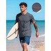 image:imageFlygo 15 Pack Mens Workout Shirts Dry Fit Underarm Mesh Cooling Gym Tops  Quick Dry Athletic Tees Moisture Wicking Crewneck Short Raglan Sleeve Breathable Mesh Plain T Shirts for Fitness Running5pcsdarkgrey