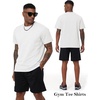image:imageFlygo 15 Pack Mens Workout Shirts Dry Fit Underarm Mesh Cooling Gym Tops  Quick Dry Athletic Tees Moisture Wicking Crewneck Short Raglan Sleeve Breathable Mesh Plain T Shirts for Fitness Running5pcswhite