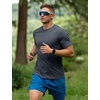 image:imageFlygo 15 Pack Mens Workout Shirts Dry Fit Underarm Mesh Cooling Gym Tops  Quick Dry Athletic Tees Moisture Wicking Crewneck Short Raglan Sleeve Breathable Mesh Plain T Shirts for Fitness Running5pcsdarkgrey