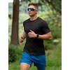 image:imageFlygo 15 Pack Mens Workout Shirts Dry Fit Underarm Mesh Cooling Gym Tops  Quick Dry Athletic Tees Moisture Wicking Crewneck Short Raglan Sleeve Breathable Mesh Plain T Shirts for Fitness Running5pcsblack
