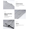 image:imageFlygo 15 Pack Mens Workout Shirts Dry Fit Underarm Mesh Cooling Gym Tops  Quick Dry Athletic Tees Moisture Wicking Crewneck Short Raglan Sleeve Breathable Mesh Plain T Shirts for Fitness RunningGrey