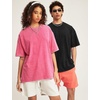 image:imageFlygo 3 Pack Mens Oversized T Shirts Summer Cotton Washed Baggy TeeBlackbeigerose