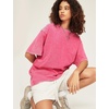 image:imageFlygo 3 Pack Mens Oversized T Shirts Summer Cotton Washed Baggy TeeBlackbeigerose