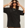 image:imageFlygo 3 Pack Mens Oversized T Shirts Summer Cotton Washed Baggy TeeBlackblackblack