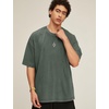 image:imageFlygo 3 Pack Mens Oversized T Shirts Summer Cotton Washed Baggy TeeBlackdarkgreyarmygreen