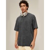 image:imageFlygo 3 Pack Mens Oversized T Shirts Summer Cotton Washed Baggy TeeBlackdarkgreyarmygreen